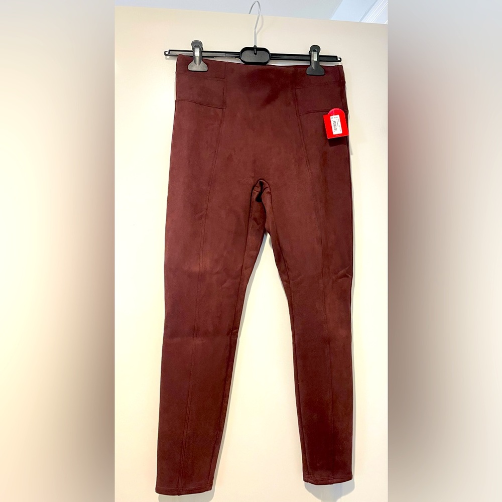 Spank Faux Suede in Terracotta- petite